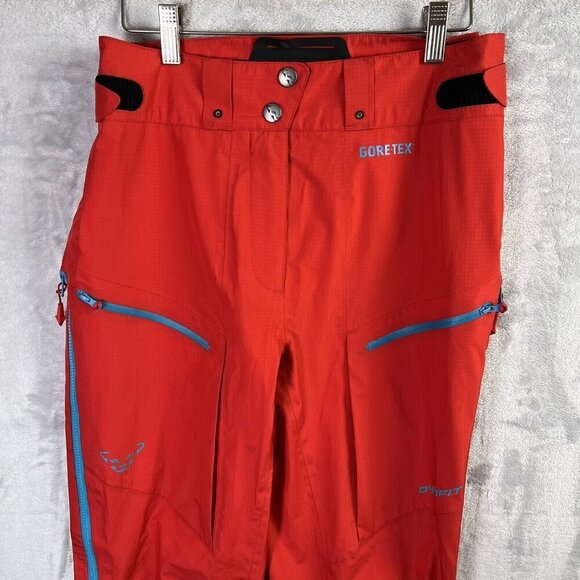 Dynafit Ski Snowboard Pants GORE-TEX Women's Small (US) Orange Blue Zippers - Picture 2 of 16
